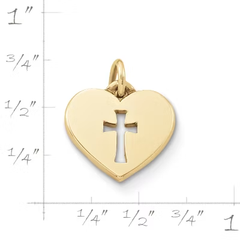 Crosslet Heart Charm