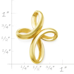 Eternal Ribbon Cross Pendant