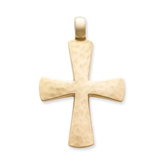 Hammered Cross Pendant