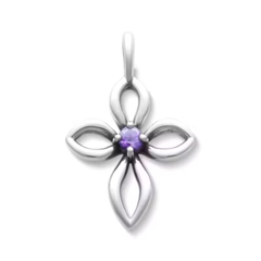 Avery Remembrance Birthstone Cross Pendant