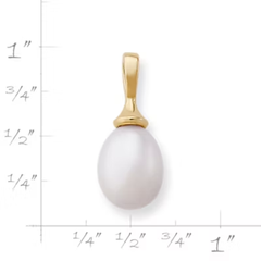 Teardrop Cultured Pearl Pendant