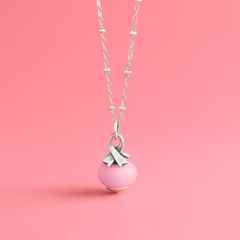 Awareness Ribbon Art Glass Charm