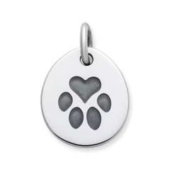 Heart Paw Pet Tag Charm