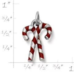 Enamel Candy Cane Charm