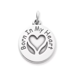 "Born In My Heart" Adoption Charm