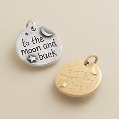 "To the Moon and Back" Charm