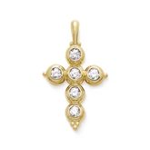 Antiquity Gemstone Cross Pendant