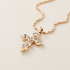 Antiquity Gemstone Cross Pendant