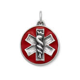 Enamel Medical Alert Charm
