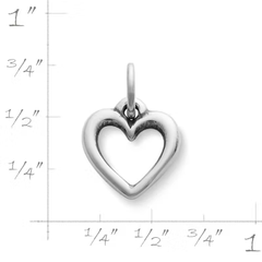Open Wire Heart Charm