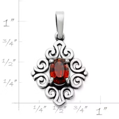 Spanish Lace Birthstone Pendant