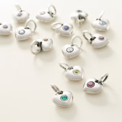 Keepsake Heart Birthstone Charm