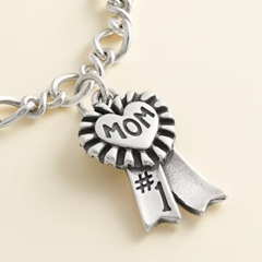 Blue Ribbon "Mom" Charm
