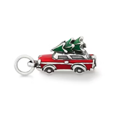 Enamel Family Christmas Tree Charm