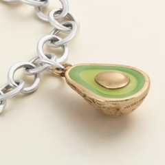 Enamel Avocado Charm