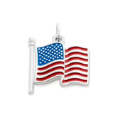 Enamel American Flag Charm