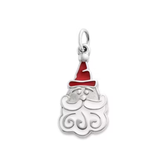 Enamel Sweet Santa Charm