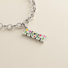 Enamel Beautiful "Mom" Charm