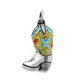 Enamel Western Boot Charm
