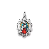 Enamel Virgin of Guadalupe Charm