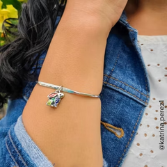 Enamel Festive Bunny Charm