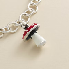 Enamel Mushroom Charm