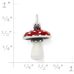 Enamel Mushroom Charm