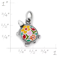 Enamel Festive Turtle Charm
