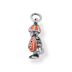 Enamel Pumpkin Costume Charm