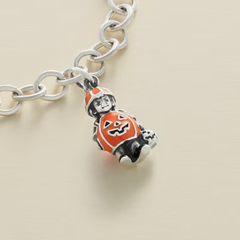 Enamel Pumpkin Costume Charm