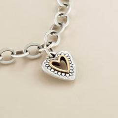 Petite Framed Heart Charm