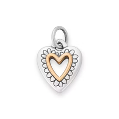 Petite Framed Heart Charm