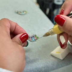 Floral Enamel Mom Charm