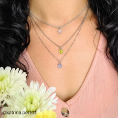 Enamel Mini Flower Charm