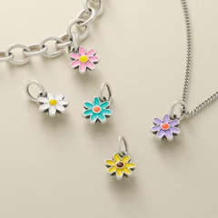 Enamel Mini Flower Charm