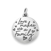 Love Makes Us a Family Charm