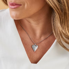 Western Sky Heart Charm