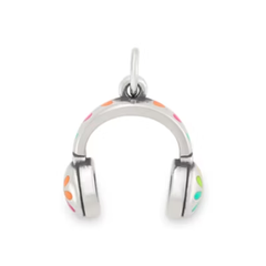 Enamel Love My Headphones Charm