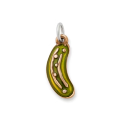 Enamel Pickle Charm