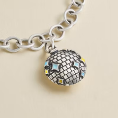 Enamel Disco Ball Charm