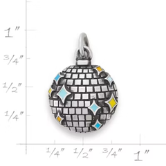 Enamel Disco Ball Charm