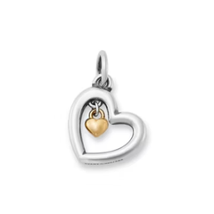Petite Heart of Gold Charm