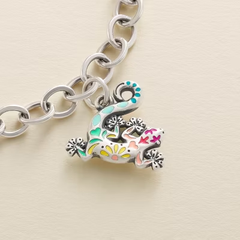 Enamel Festive Gecko Charm