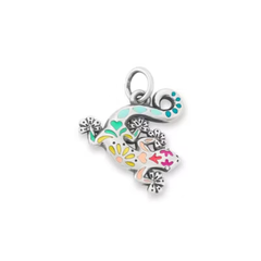 Enamel Festive Gecko Charm