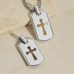 Classic Tag Cross Pendant