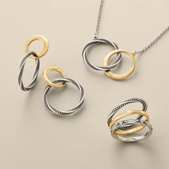 Connected Circles Necklace