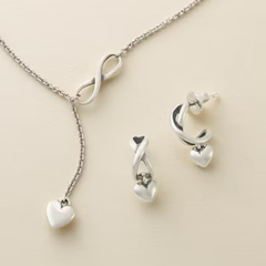 Delicate Infinite Love Hoops