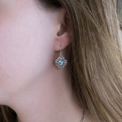 Spanish Lace Birthstone Dangle Earrings