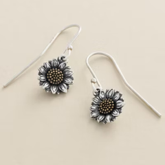 Wild Sunflower Dangle Earrings