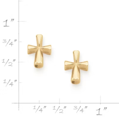 St. Teresa Cross Studs